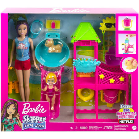 Barbie: Skipper First Jobs - Waterpark Lifeguard Toys & Games Mattel