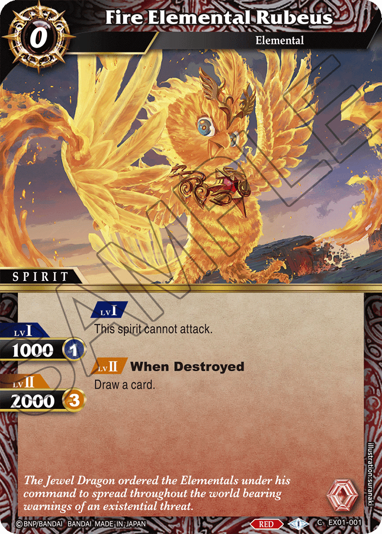 Battle Spirits Saga TCG: Expansion Set 01 Elemental Spark Card Game Bandai Namco