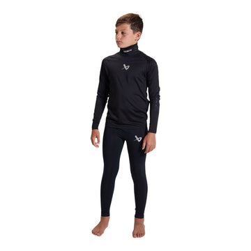 Bauer Hockey: Long Sleeve Neck Protect Youth - Black Hockey Equipment Bauer