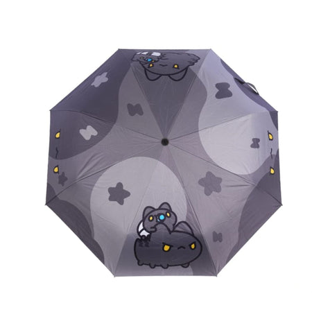 Bugcat Capoo: Black Bugcat Brothers Automatic Umbrella with Carrying Bag Set Accessories Bugcat Capoo