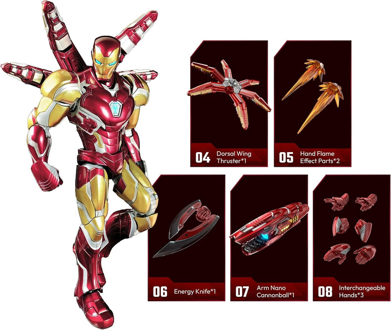 Blokees: Marvel The Infinity Saga - Iron Man Mark LXXXV Deluxe Edition Model Kit Toys & Games Blokees