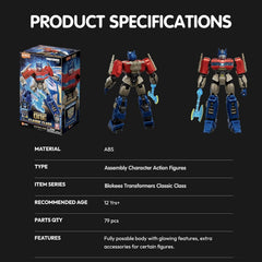Blokees: Transformers One Classic Class - Optimus Prime Model Kit #71161 Toys & Games Blokees
