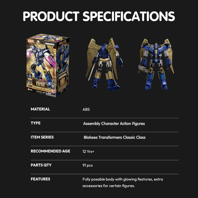 Blokees: Transformers One Classic Class - Sentinel Prime Model Kit #71164 Toys & Games Blokees
