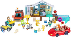 Bluey Friends & Family Beach Set- House Playset 45 Piece Ultimate Mega Set-Large-Includes Sticker Sheet Toys & Games Moose Toys