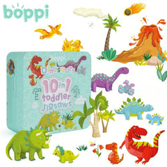 Boppi: 10 in 1 Toddler Puzzles- Dinosaurs Toys & Games Generic
