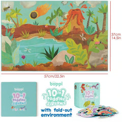 Boppi: 10 in 1 Toddler Puzzles- Dinosaurs Toys & Games Generic