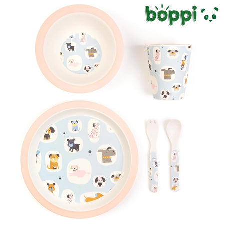 Boppi: Bamboo Dinnerware 5-Piece Set - Dogs Home and Hardware Boppi