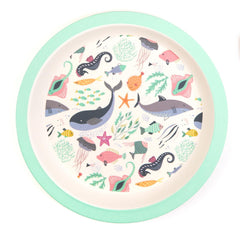Boppi: Bamboo Dinnerware 5-Piece Set - Under the Sea Home and Hardware Boppi