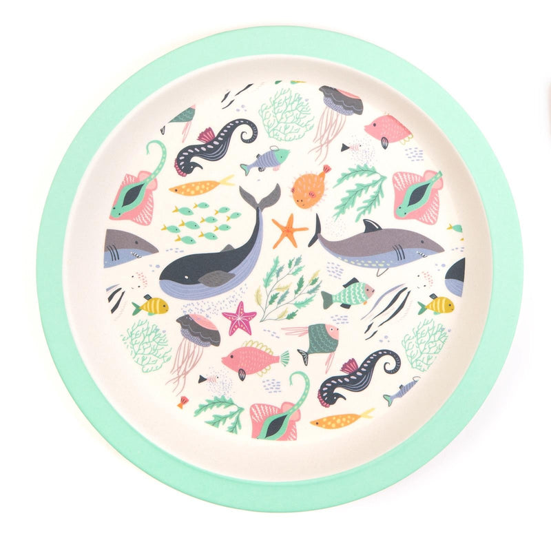 Boppi: Bamboo Dinnerware 5-Piece Set - Under the Sea Home and Hardware Boppi