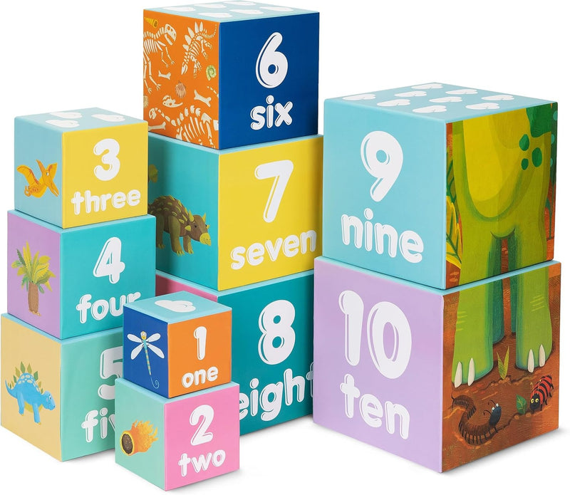 Boppi Stacking Cubes - Dinosaurs Toys & Games Boppi