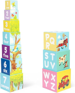 Boppi: Stacking Cubes - Farmyard Toys & Games Boppi