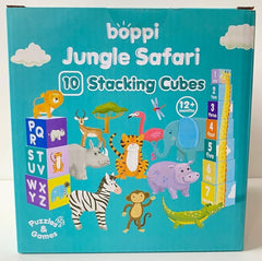 Boppi: Stacking Cubes - Jungle Safari Toys & Games Boppi