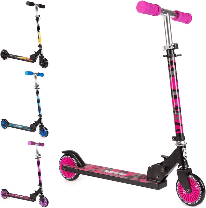 Bopster: 2 Wheeled Folding Scooter - Pink Camo Toys & Games Bopster