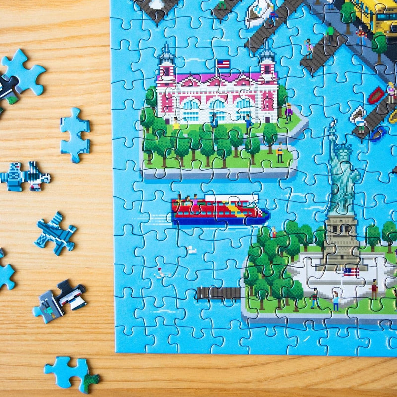 Bopster: 8-Bit New York - 1000 Piece Puzzle Toys & Games Bopster