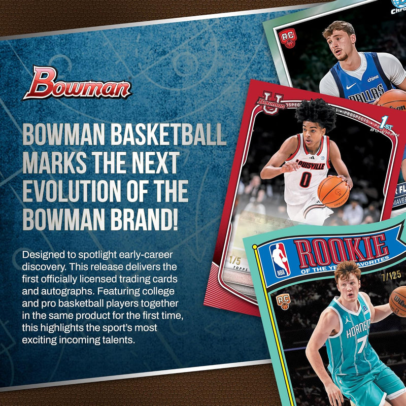 2025-26 Topps Bowman Basketball - Blaster Box (6 Packs) Sports Cards Topps