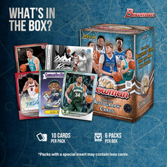 2025-26 Topps Bowman Basketball - Blaster Box (6 Packs) Sports Cards Topps