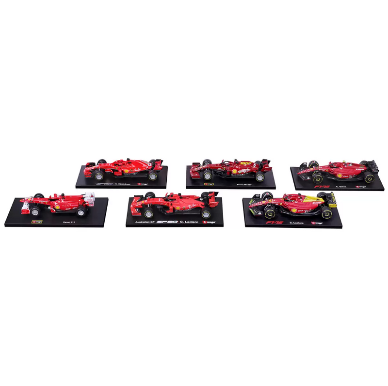 Bburago: Ferrari Racing Formula 1 - Exclusive 1:43 Die Cast 6 Pack Set Toys & Games Burago