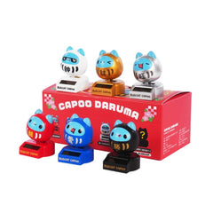 Bugcat Capoo: Capoo Daruma Blessing Solar-Powered Bobblehead Blind Box - 1 Random Figure Collectible Bugcat Capoo
