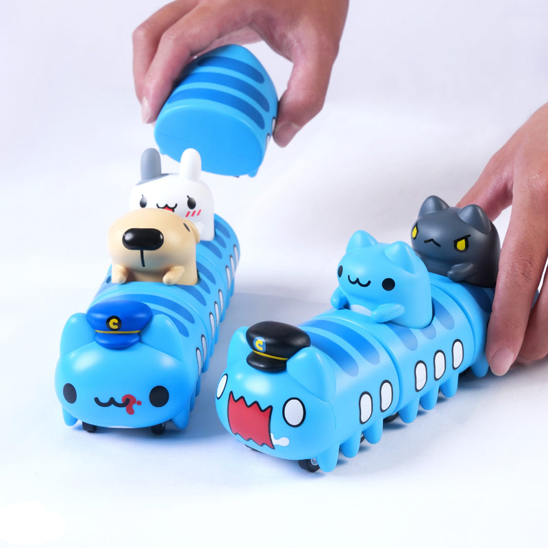 Bugcat Capoo: Capoo & Friends Magnet Pullback Car Figures Blind Box - 1 Random Figure Collectible Bugcat Capoo