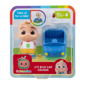 CoComelon: JJ & Friends Cruisers - JJ's Blue Car Cruiser Toys & Games Jazwares