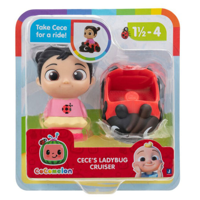 CoComelon: JJ & Friends Cruisers - Cece's Ladybug Cruiser Toys & Games Jazwares