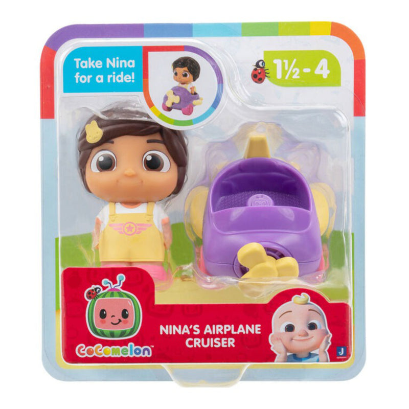 CoComelon: JJ & Friends Cruisers - Nina's Airplane Cruiser Toys & Games Jazwares