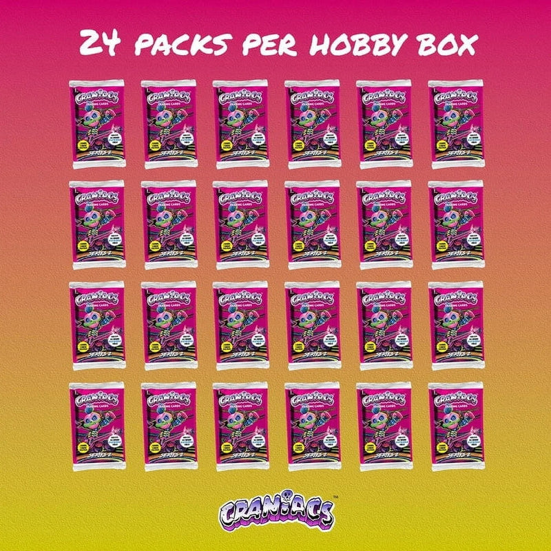 Craniacs TCG: Series 2 Trading Cards Hobby Box - 24 Packs Card Game Ira Friedman Enterprises