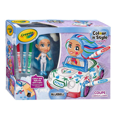 CRAYOLA Colour 'n' Style Friends: Bluebell - Coupe Playset Bonus: Includes Magic Dry-Erase Pens Toys & Games Crayola