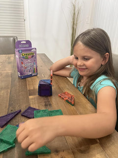 Crayola: Mini Glitter - 24 Piece Magnetic Tile Set Toys & Games Create On