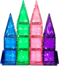 Crayola: Mini Glitter - 24 Piece Magnetic Tile Set Toys & Games Create On