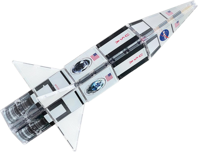 NASA: Rocketship Magnetic Tile Set Toys & Games Create On
