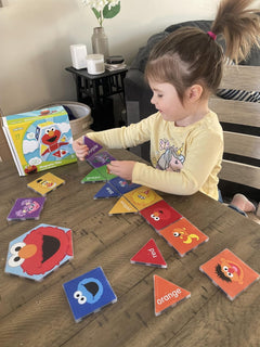 Sesame Street: Colors with Elmo - Magnetic Tiles Toys & Games Create On