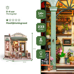 CuteBee: City Walk - Sunny Cafe DIY Miniature House Model Kit CuteBee