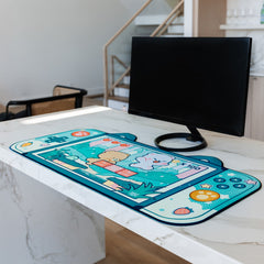 Milk Mocha Bear: Level Up Desk Mat Home Decor Milk Mocha Bear