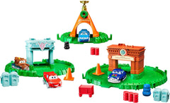 Disney Mattel Pixar Cars Christmas Advent Calendar - 25 Surprises Include 4 Mini Toy Cars & Reconfigurable Playset Toys & Games Mattel