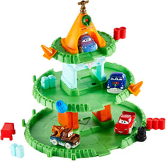 Disney Mattel Pixar Cars Christmas Advent Calendar - 25 Surprises Include 4 Mini Toy Cars & Reconfigurable Playset Toys & Games Mattel