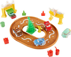 Disney Mattel Pixar Cars Christmas Advent Calendar - 25 Surprises Include 4 Mini Toy Cars & Reconfigurable Playset Toys & Games Mattel