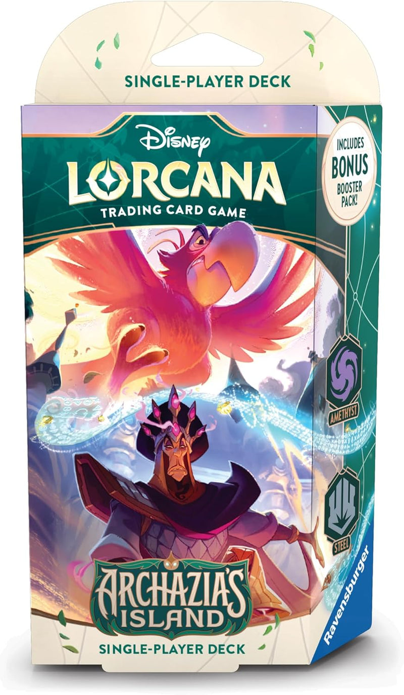 Disney Lorcana TCG: Archazia's Island Starter Deck - Amethyst & Steel Card Game Ravensburger