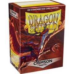 Dragon Shield Sleeves: Matte Crimson - 100 Standard Size Sleeves Card Game Dragon Shield