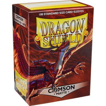 Dragon Shield Sleeves: Matte Crimson - 100 Standard Size Sleeves Card Game Dragon Shield