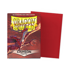 Dragon Shield Sleeves: Matte Crimson - 100 Standard Size Sleeves Card Game Dragon Shield