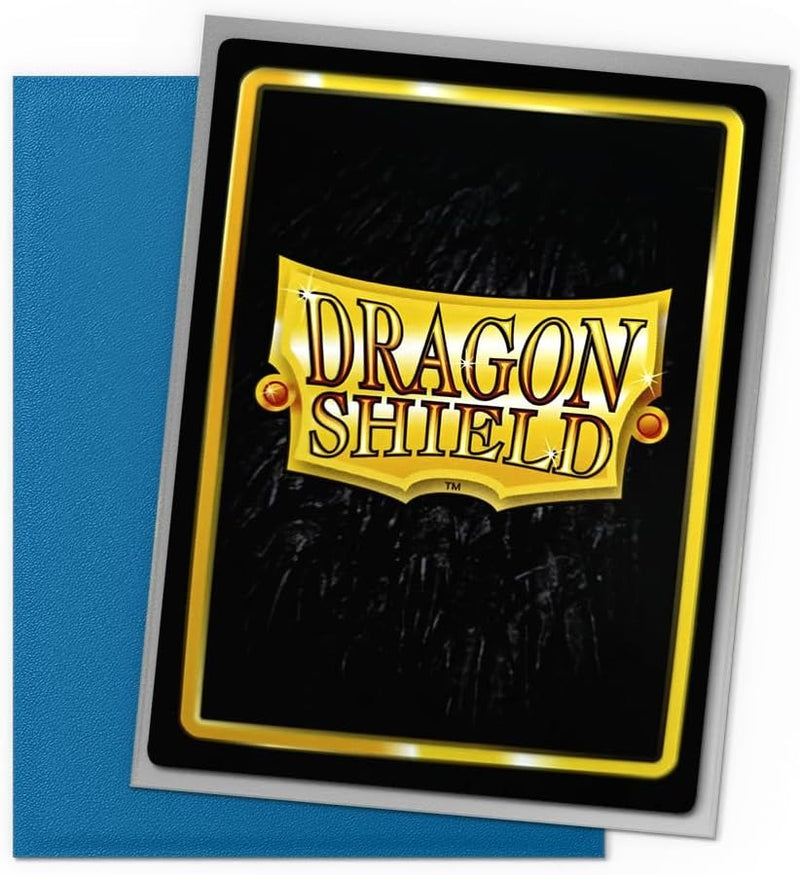Dragon Shield Sleeves: Matte Dual Cobalt and Silver - 100 Sleeves Card Game Dragon Shield