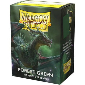 Dragon Shield Sleeves: Matte Forest Green - 100 Standard Size Sleeves Card Game Dragon Shield