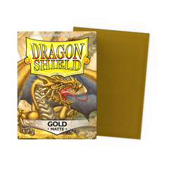 Dragon Shield Sleeves: Matte Gold - 100 Standard Size Sleeves Card Game Dragon Shield