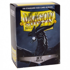 Dragon Shield Sleeves: Matte Jet - 100 Standard Size Sleeves Card Game Dragon Shield