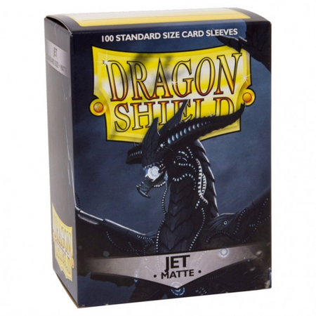 Dragon Shield Sleeves: Matte Jet - 100 Standard Size Sleeves Card Game Dragon Shield