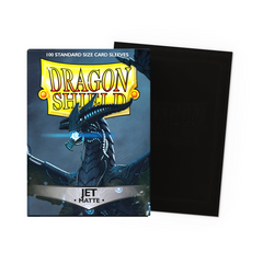 Dragon Shield Sleeves: Matte Jet - 100 Standard Size Sleeves Card Game Dragon Shield