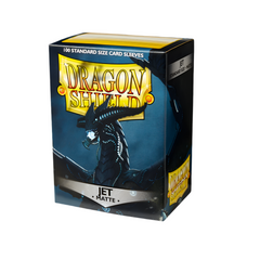 Dragon Shield Sleeves: Matte Jet - 100 Standard Size Sleeves Card Game Dragon Shield