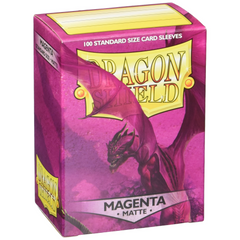 Dragon Shield Sleeves: Matte Magenta - 100 Standard Size Sleeves Card Game Dragon Shield
