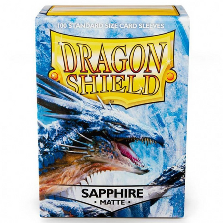 Dragon Shield Sleeves: Matte Sapphire - 100 Standard Card Sleeves Card Game Dragon Shield
